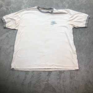 Tommy Bahama White and Gray‎ Short Sleeve Tee Size large